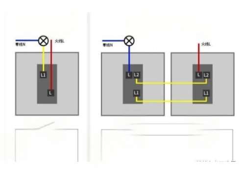 双开关l1 l l2怎么接线-有驾