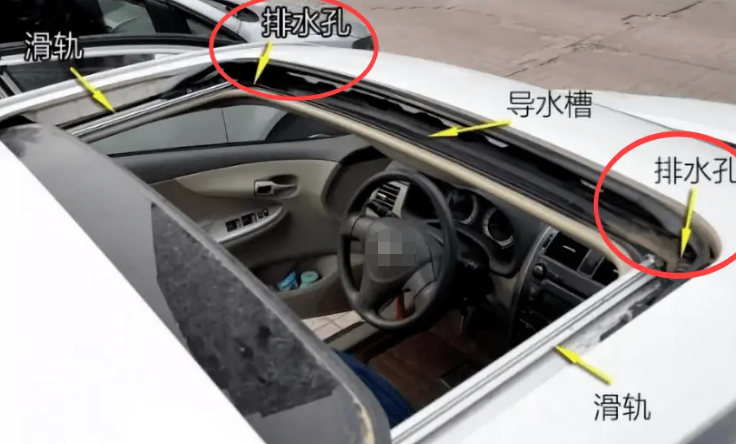gl8天窗排水孔在哪里-有驾