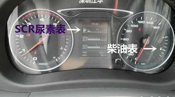 货车没尿素了仪表显示的图标-有驾